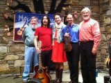 Gerald, Lou, Marcy, Dave, and Gary at their final performance of 2014, Mountain Spirit Coffeehouse in Asheville, NC.